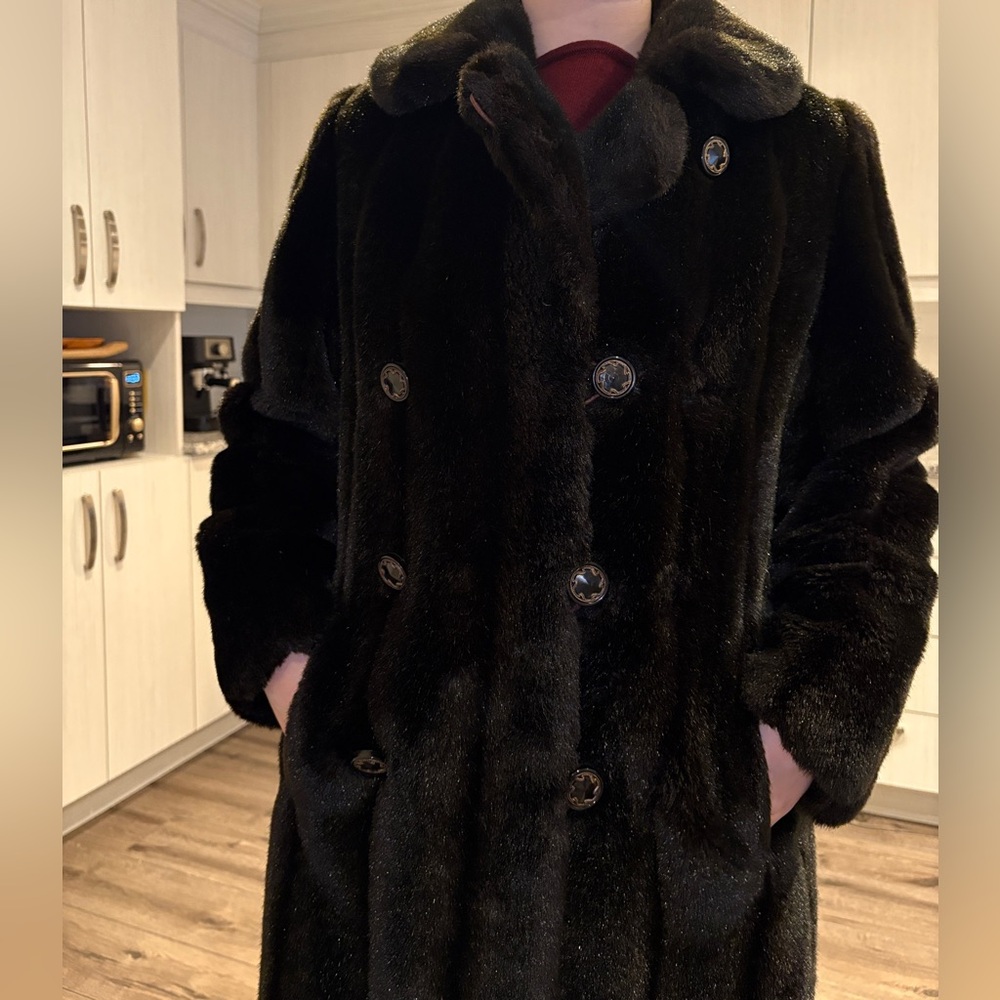 Vintage Sirbain faux fur coat